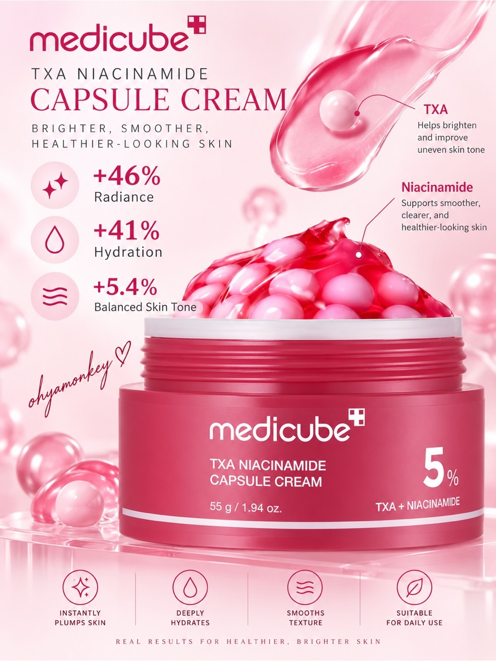 Medicube TXA Niacinamide Capsule Cream